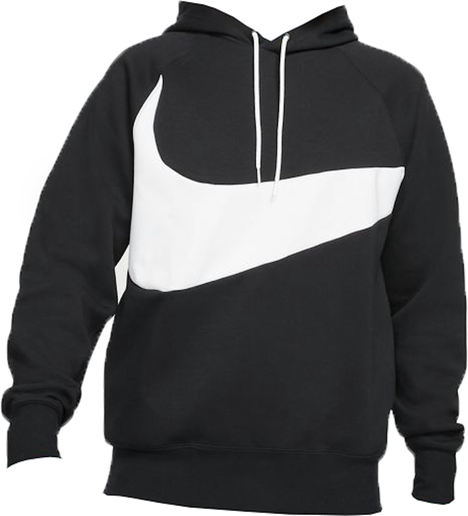 Nike Sportswear Swoosh Hoodie Black/White Men's - US