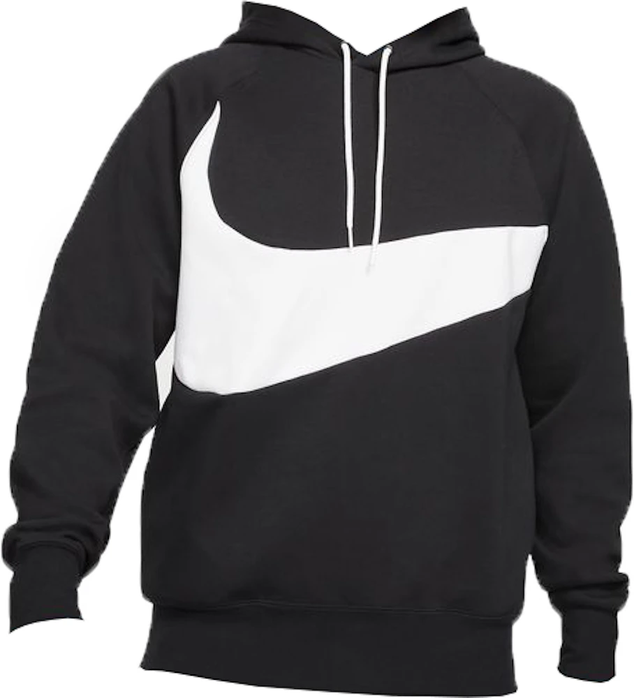 antiek Vijftig Reciteren Nike Sportswear Swoosh Tech Fleece Hoodie Black/White Men's - US