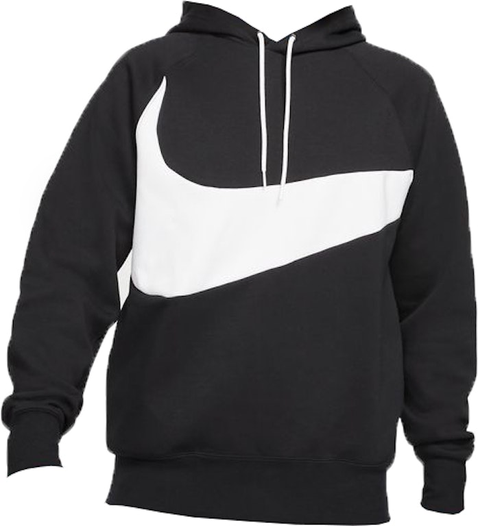 Pre-owned Nike Sportswear Swoosh Tech Fleece Hoodie Black/white