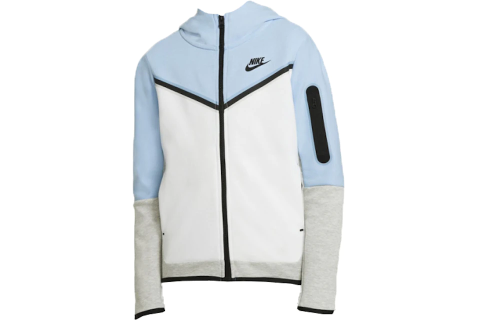 Nike Nike Sportswear Tech Fleece Hoodie Light-Blue/White/Grey