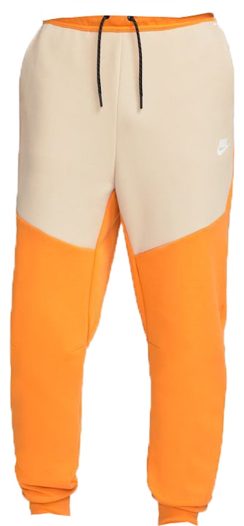 Pre-owned Nike Sportswear Tech Fleece Joggers Kumquat/sanddrift
