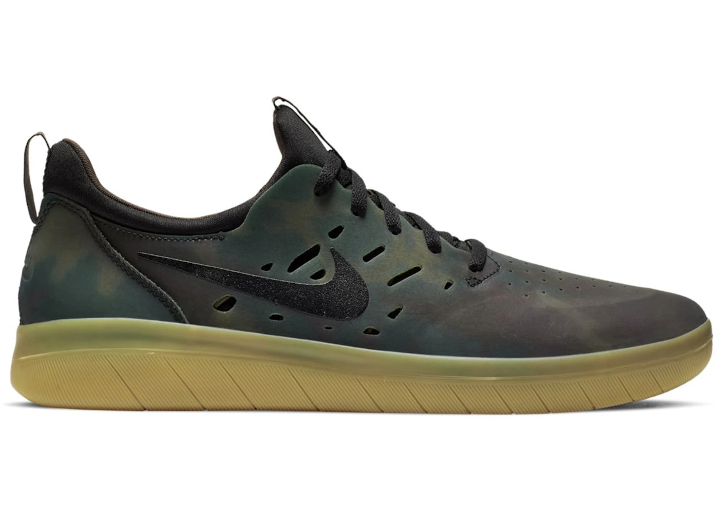 Nyjah black gum nike Clearance