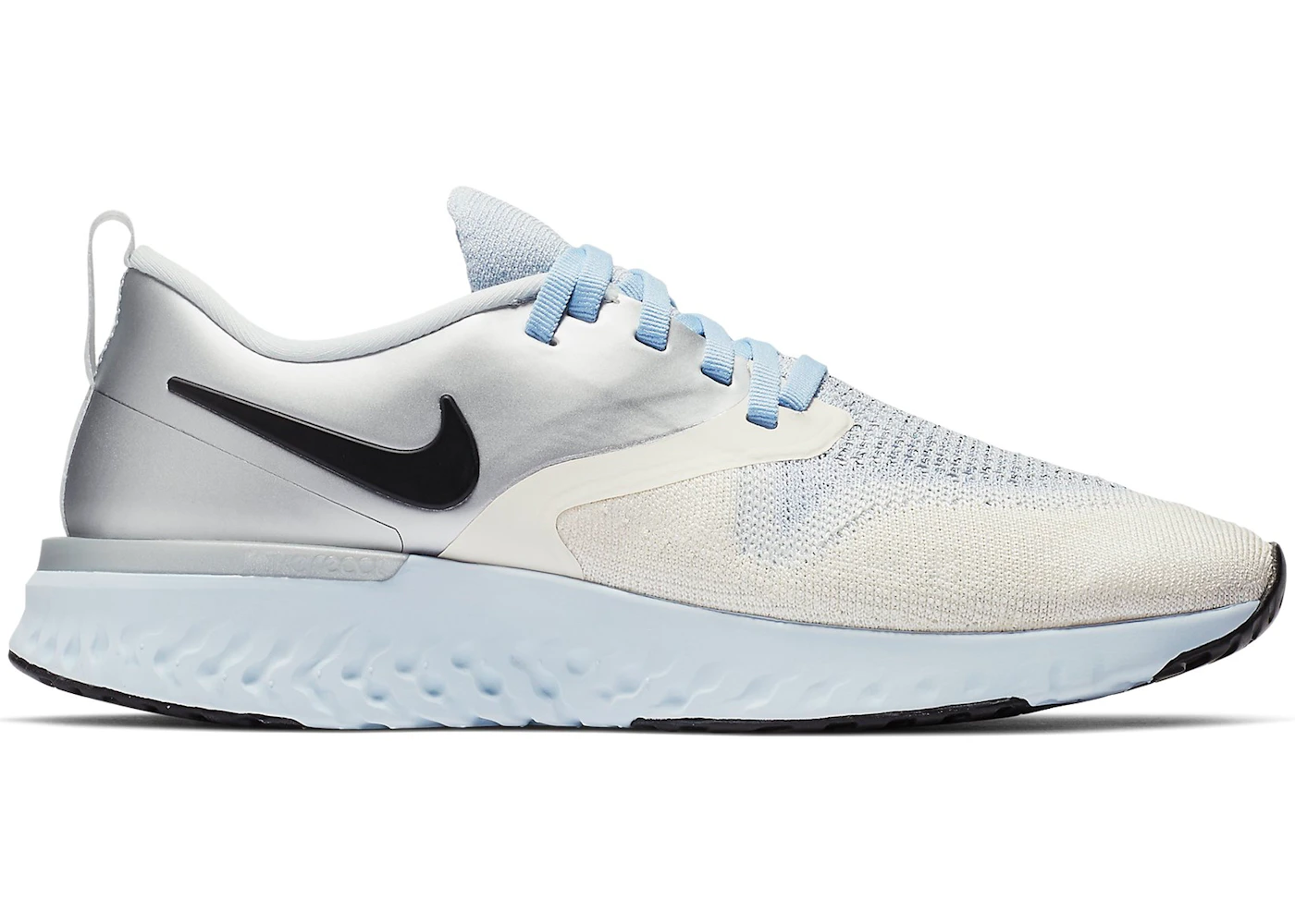 Nike Odyssey React 2 Flyknit Metallic Silver Women s AV2608