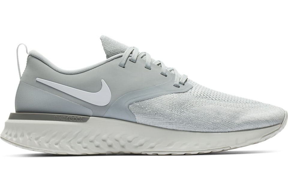 Nike Odyssey React 2 Flyknit Wolf Grey White Hombre AH1015 001 US