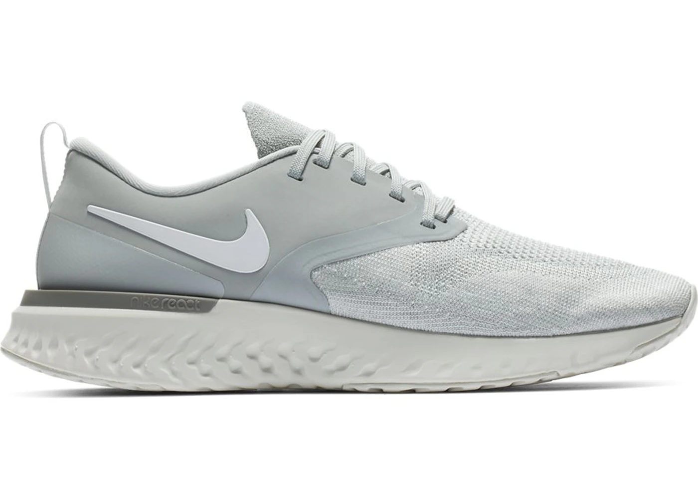 Nike Odyssey React 2 Flyknit Wolf Grey White Men s AH1015 001 GB