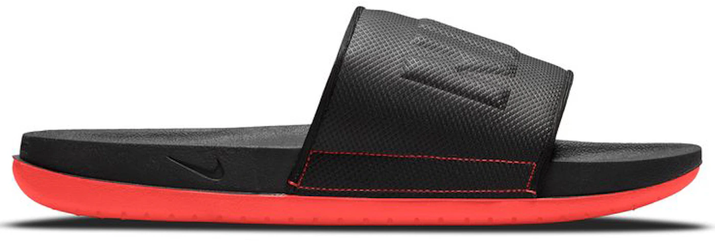  Nike Offcourt Slide Mens BQ4639 (8, BLACK/BLACK-CHILE RED,  numeric_8)
