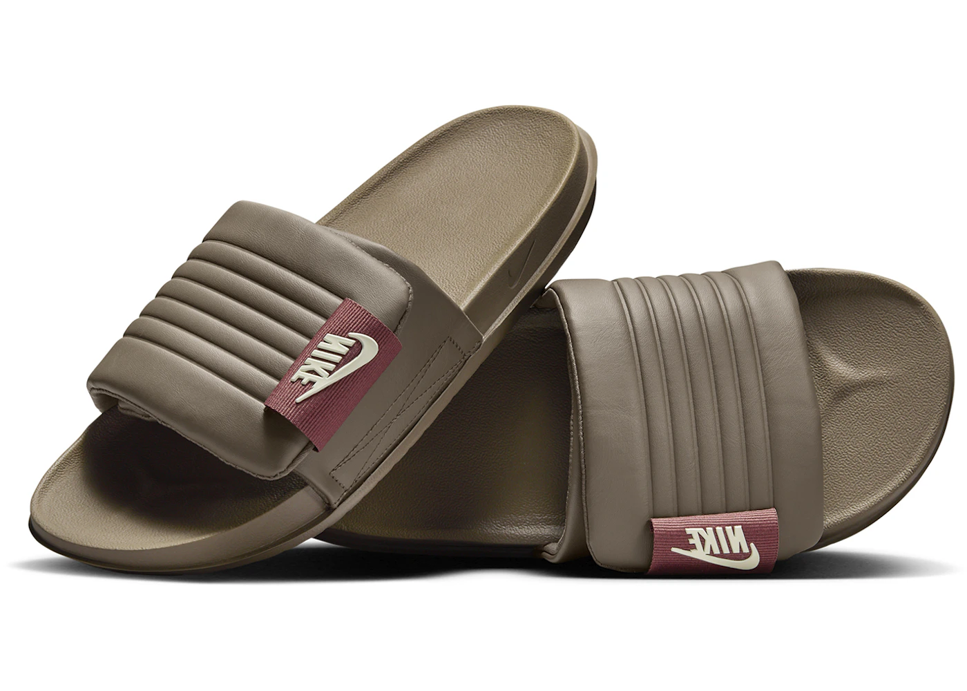 Nike Offcourt Adjust Slide Ironstone Red Sepia Coconut Milk Men's