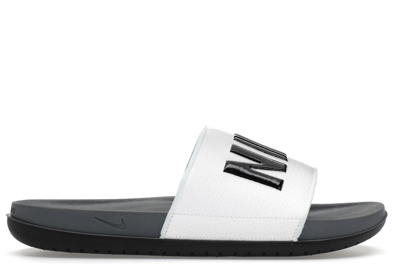 ★Nike★ Offcourt M Dark Grey White Black BQ4639001 Nike Offcourt Slide Dark Grey Black Men's - BQ4639-001 - US