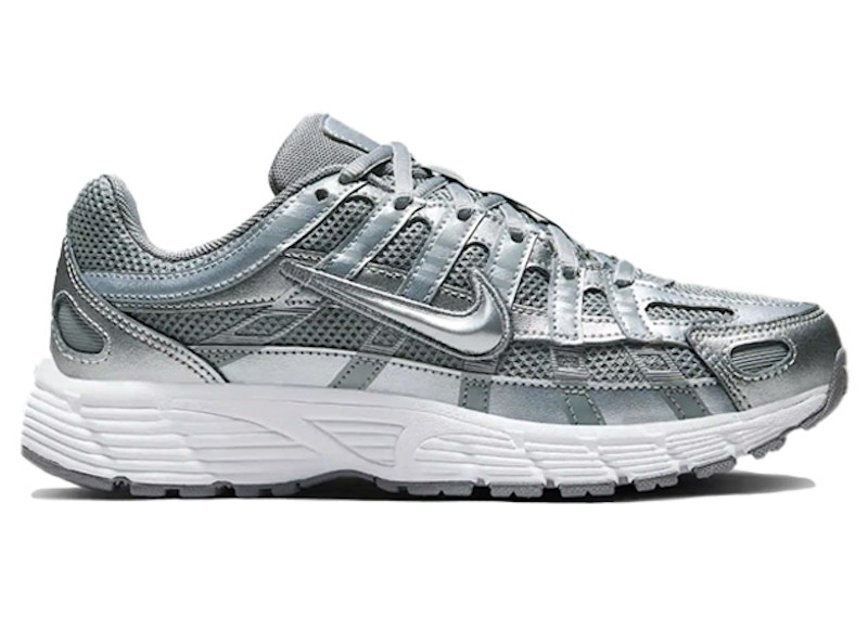 Pre-owned Nike P6000 Metalic Cool Grey Sneakers In Metallic Cool Grey/white/wolf Grey