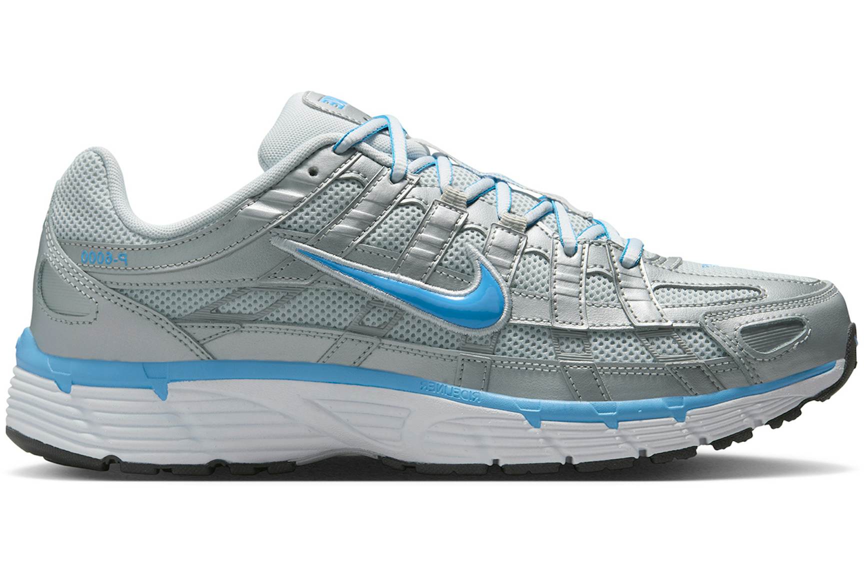 Nike P-6000 Metallic Platinum Pure Platinum Metallic Silver University ...