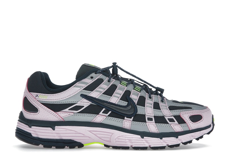 Pre-owned Nike P6000 (women's) Sneakers In Pink Foam/armory Navy Blue/metallic Silver