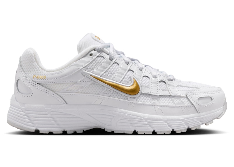 ナイキ　P-6000 ホワイト/ゴールド スニーカー Nike P-6000 White Metallic Gold (GS) - HV5064-102 - JP