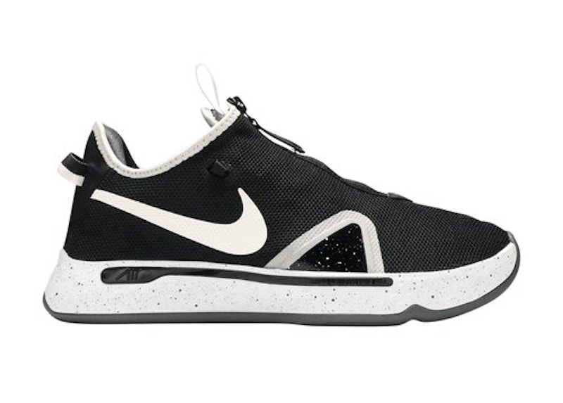 nike pg 4 black white