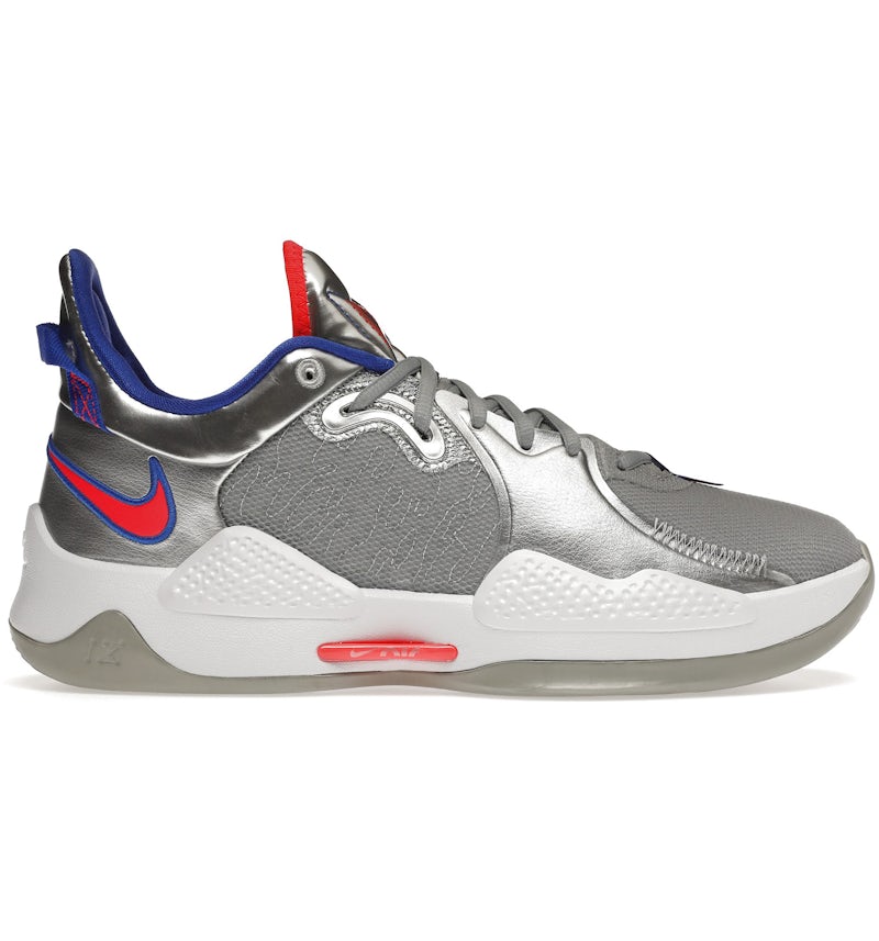 Grey Paul George Shoes Mens Silver Silver Paul George Pg5 New Nike