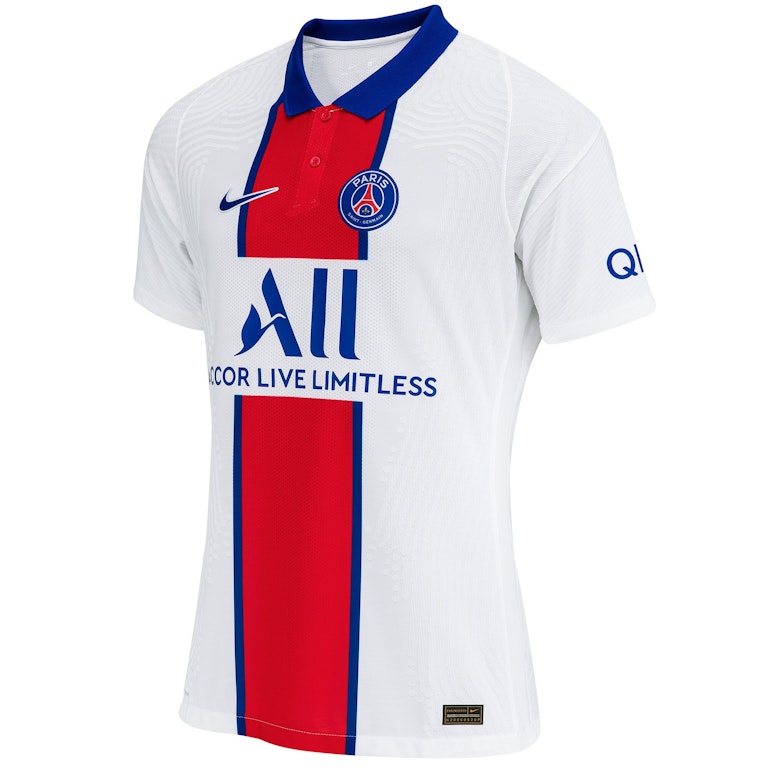 Pre-owned Nike Paris Saint-germain Away Vapor Match Shirt 2020-21 Jersey White