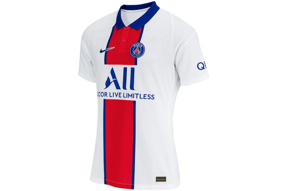 Nike Paris Saint-Germain Away Vapor Match Shirt 2020-21 Jersey White