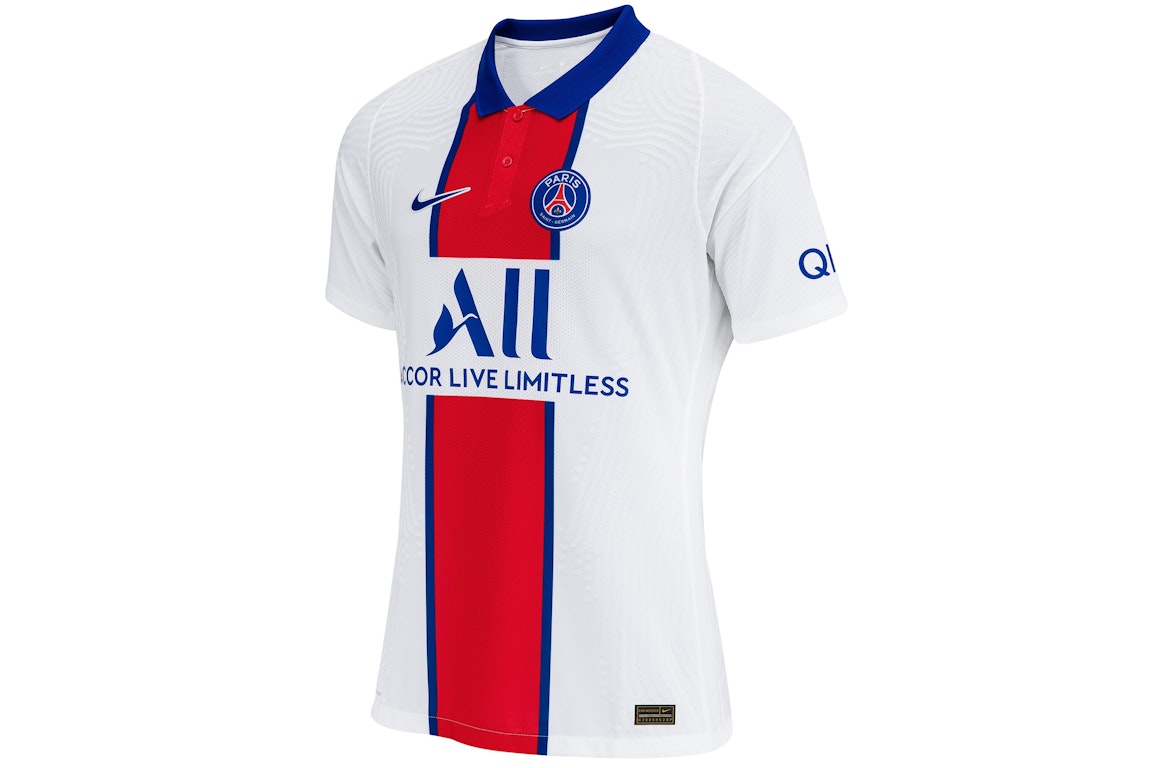 Pre-owned Nike Paris Saint-germain Away Vapor Match Shirt 2020-21 Jersey White