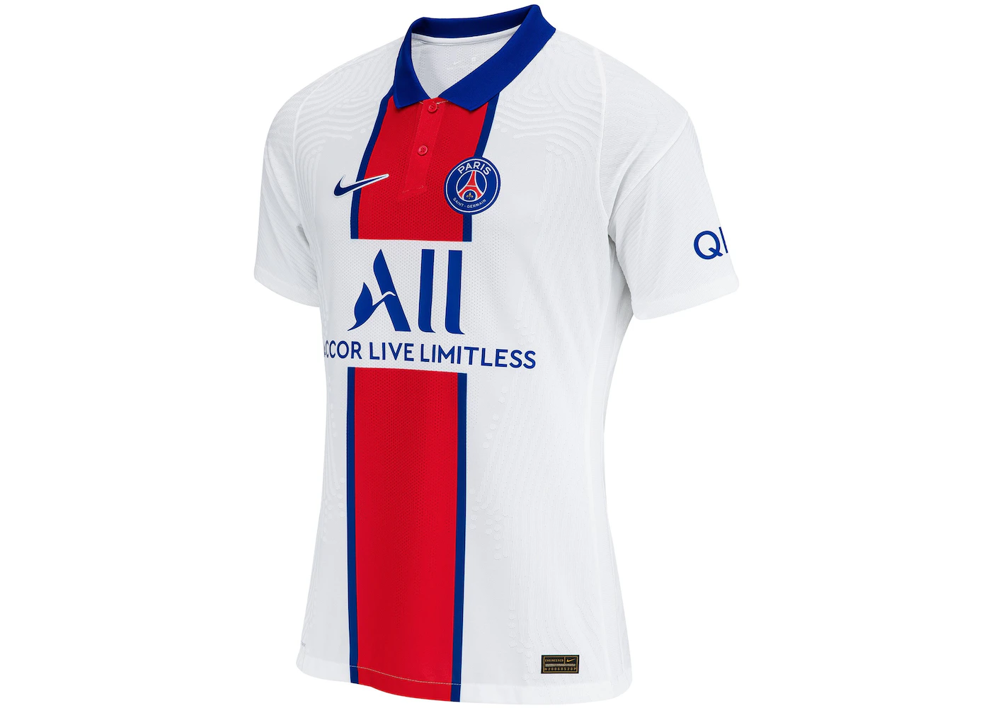 Nike Paris Saint-Germain Away Vapor Match Shirt 2020-21 Jersey White ...