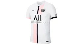Nike Paris Saint-Germain Away Vapor Match Shirt 2021-22 With Messi 30 Printing Jersey White/Arctic Punk/Black
