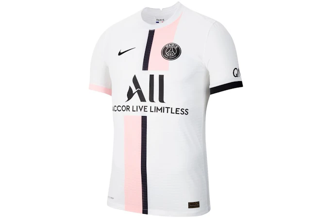 Complicado Ajustarse reacción Nike Paris Saint-Germain Away Vapor Match Shirt 2021-22 With Messi 30  Printing Jersey White/Arctic Punk/Black - SS21 - ES
