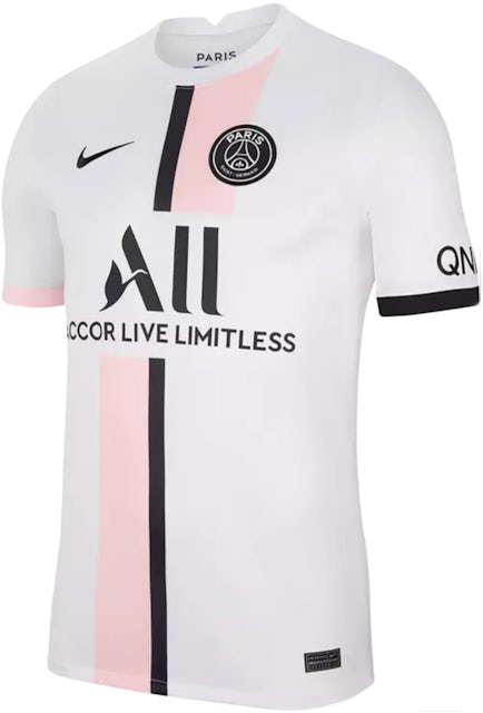 Nike Paris Saint-Germain Breathe Stadium Away Replica Shirt 2021 With Messi  30 Printing Jersey White/Arctic Punk/Black - SS21 Men's - US