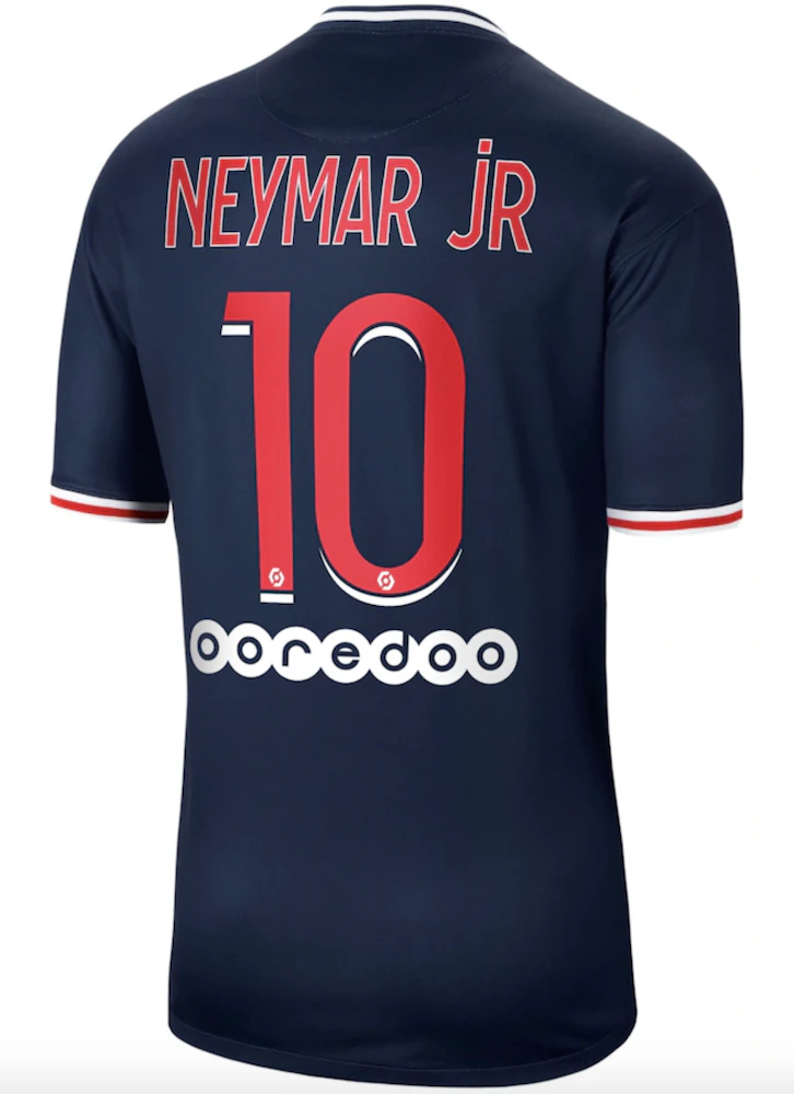 Nike Paris Saint-Germain Home Stadium Shirt 2020-21 with Neymar Jr 10 ...
