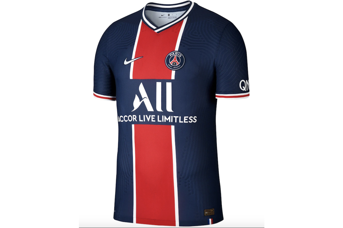 Pre-owned Nike Paris Saint-germain Home Vapor Match Shirt 2020-21 Jersey Blue