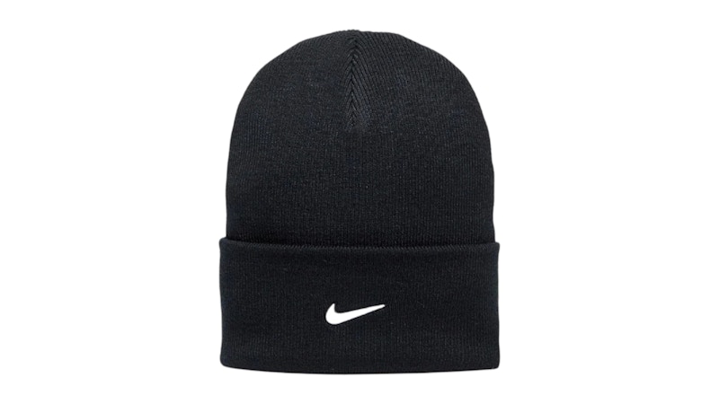 NIKE Pre-owned Peak Swoosh Beanie In Black