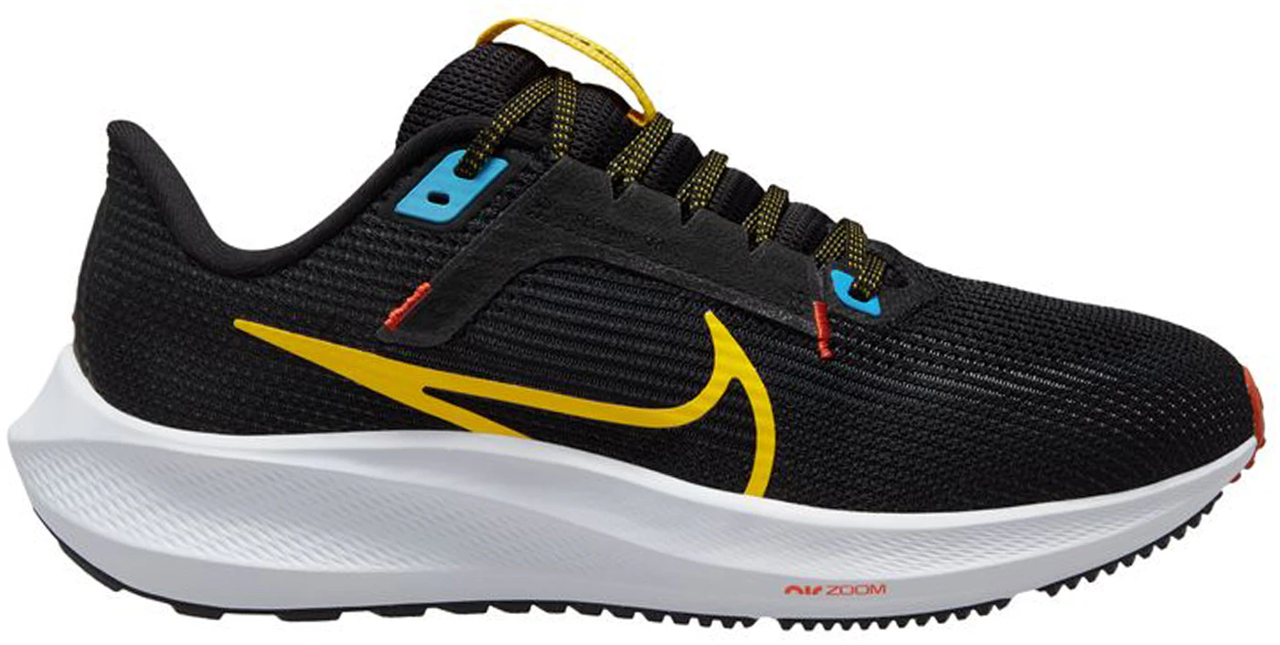 Nike Pegasus 40 Black Speed Yellow Blue (Women's) - DV3854-002 - US