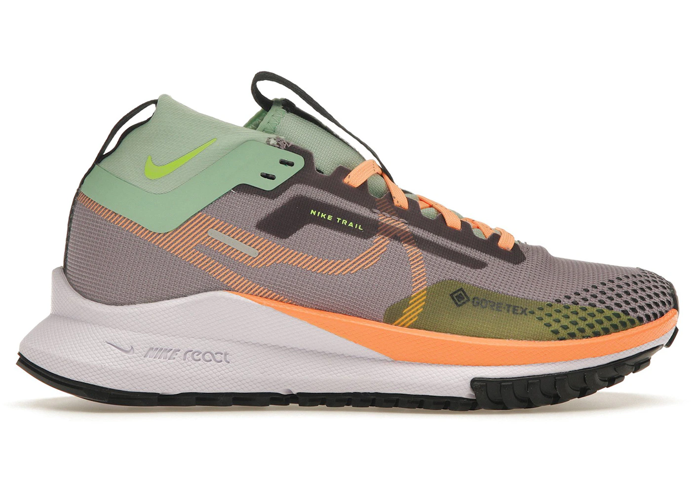 Nike React Pegasus Trail Gore-Tex Violeta Smoke Peach Crema (de