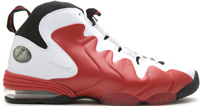 Nike penny red and hot sale white