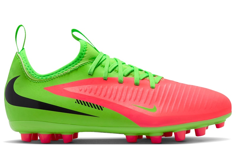 Nike Phantom 6 Low Academy Erling Haaland Harness Your Haaland Sneakers in Hot Punch/Green Strike/Black