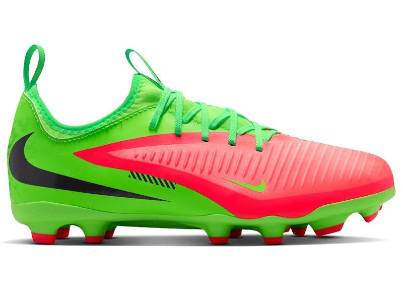 Nike Phantom 6 Low Academy MG Erling Haaland Harness Your Haaland Sneakers in Hot Punch/Green Strike/Black