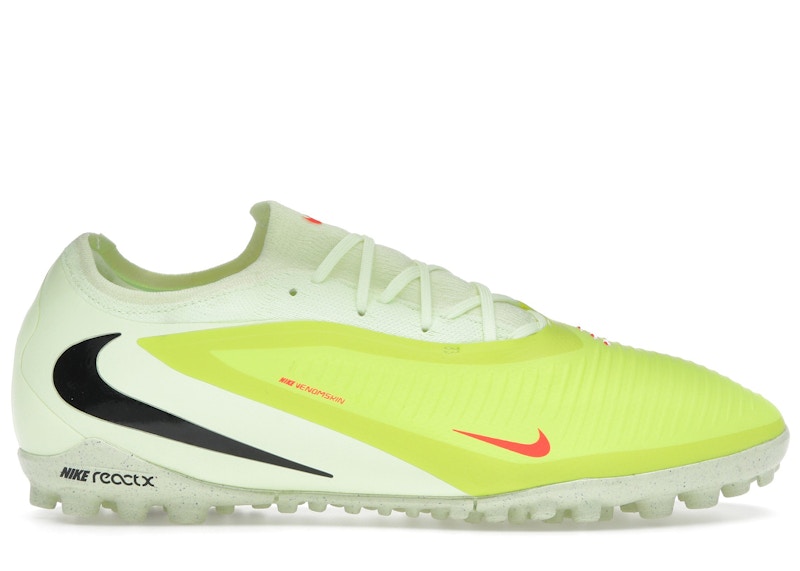 Men's Nike Phantom 6 Low Pro TF Max Voltage Pack Sneakers in Hyper Crimson/Limelight/Black