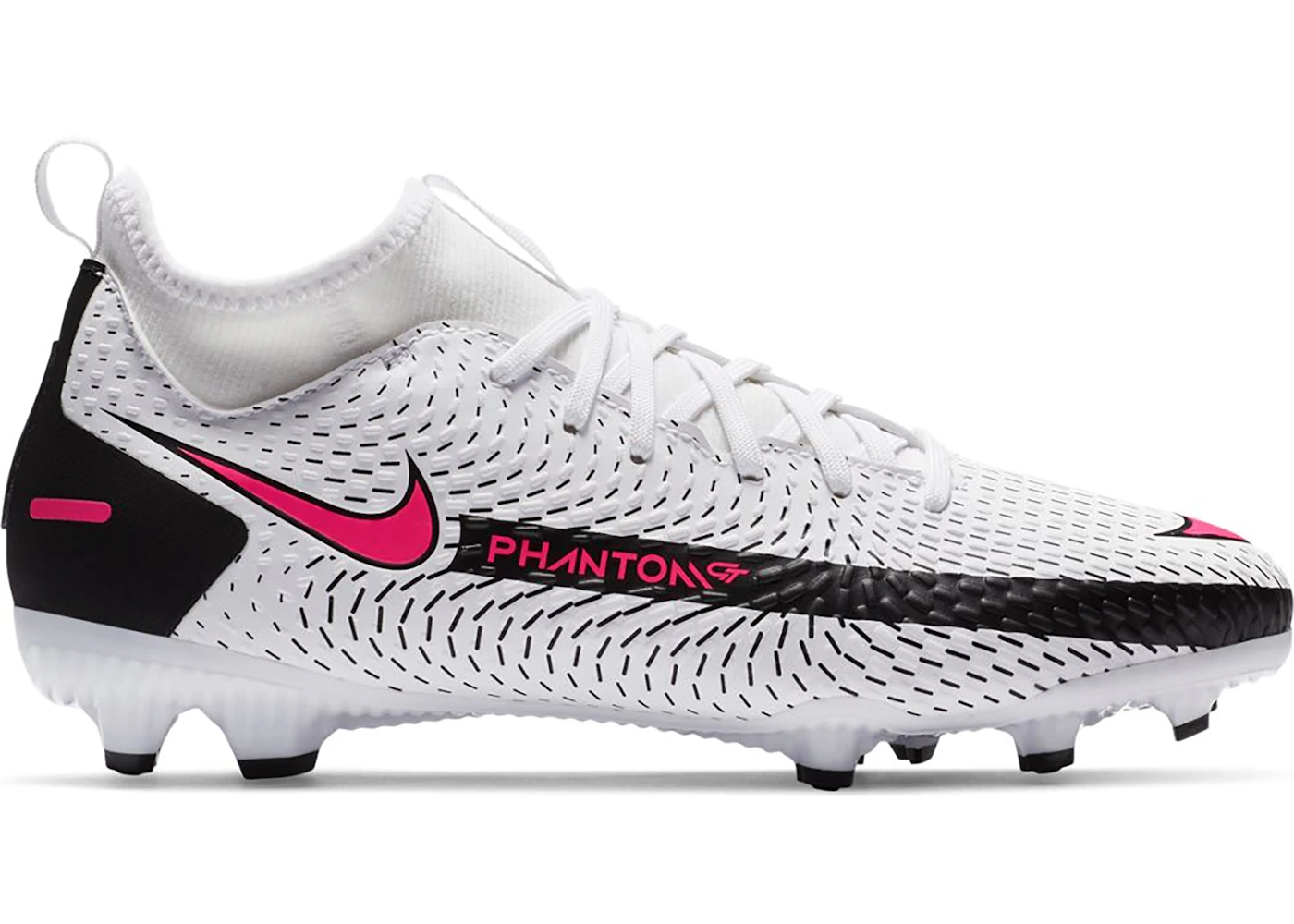 Nike Phantom GT Academy DF MG White Black Pink Blast Kids CW6694 160 US