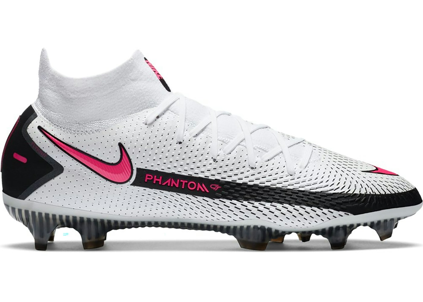 Nike Phantom GT Elite DF FG White Black Pink Blast - CW6589-160