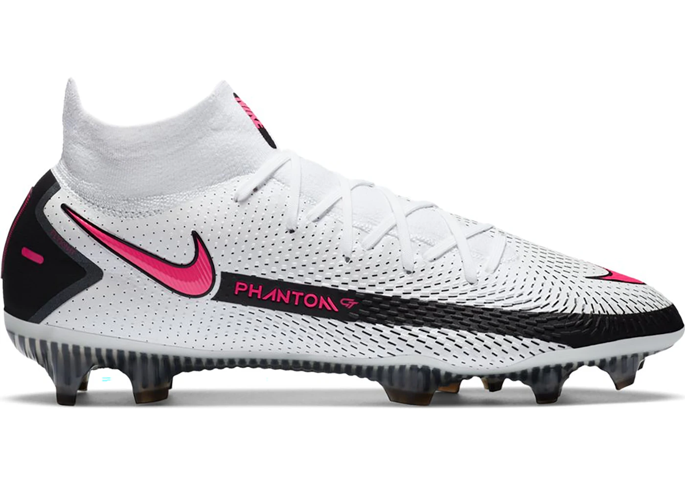 Nike Phantom GT Elite DF FG White Black Pink Blast Men's - CW6589