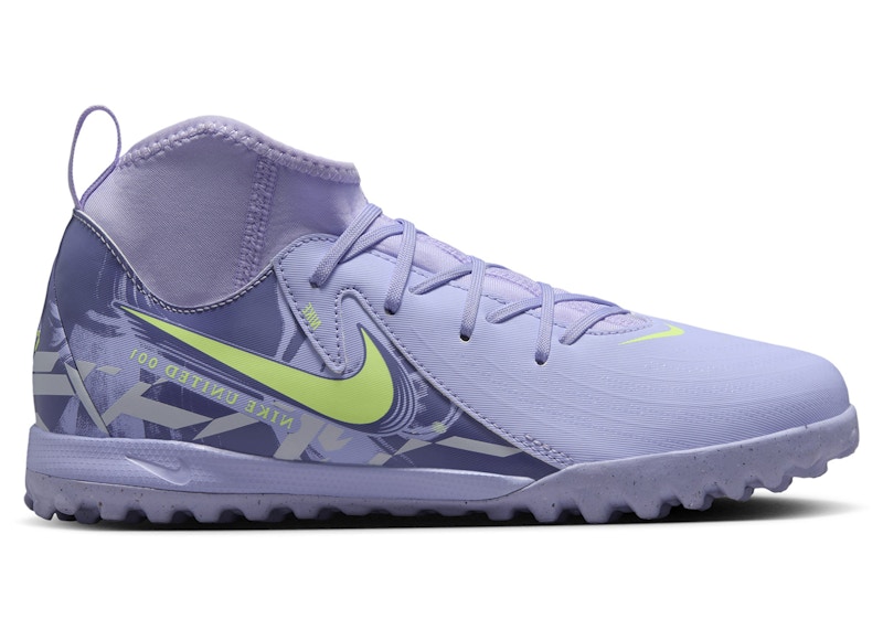 Pre-owned Nike Phantom Luna 2 Academy Tf Sneakers In Purple Agate/barely Volt