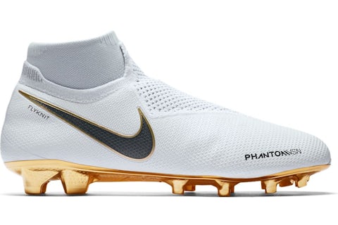 Nike Phantom Vision Elite DF FG White Metallic Gold Men s BQ0976 107 US