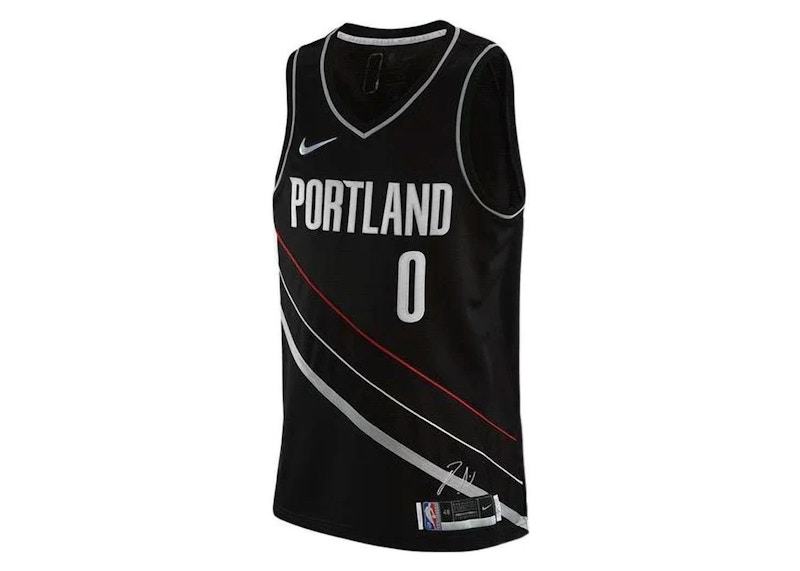 Nike Portland Trail Blazers D Lillard Swingman Jersey Black Men s SS24 US