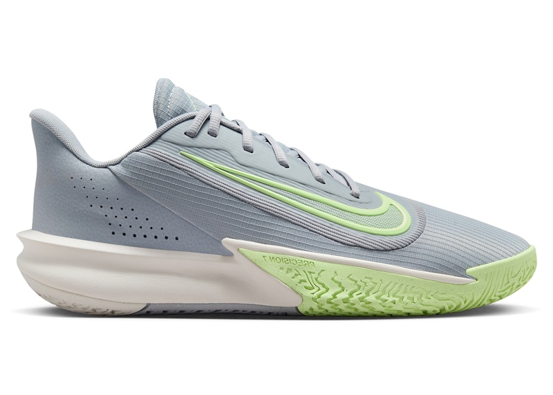 Pre-owned Nike Men's  Precision 7 Sneakers In Wolf Grey/phantom/barely Volt In Multi