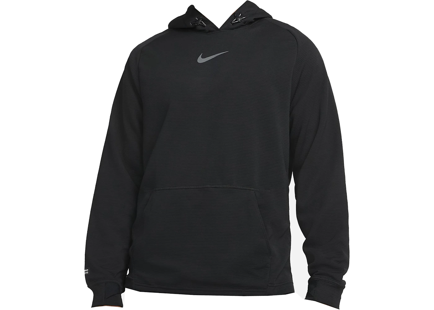 Nike Pro Pullover Fleece Training Hoodie Black/Black/Iron Grey Men's - US