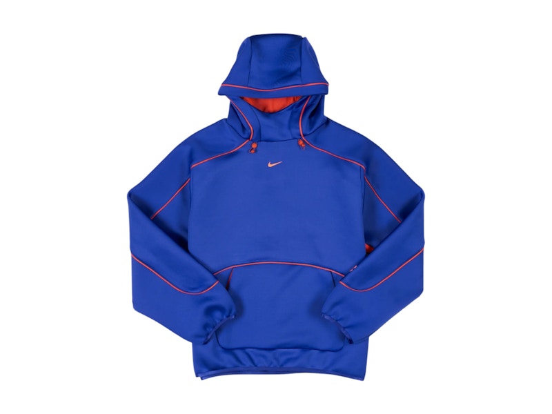 トップス NIKE PRO Geometric pattern Ninja Hoodie Nike Aop Gel Fleece Pullover Hoodie Mens, Blue/Multi, Medium