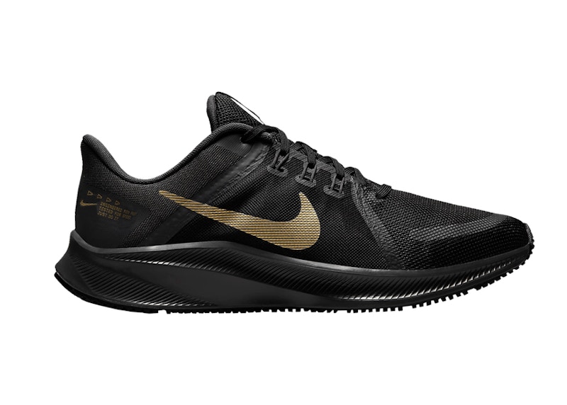 Nike Quest 4 Black Metallic Gold Men's - DA1105-010 - US