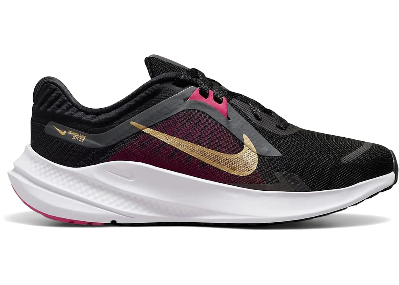 Nike Quest 5 Black Fireberry Metallic Gold (Women's)