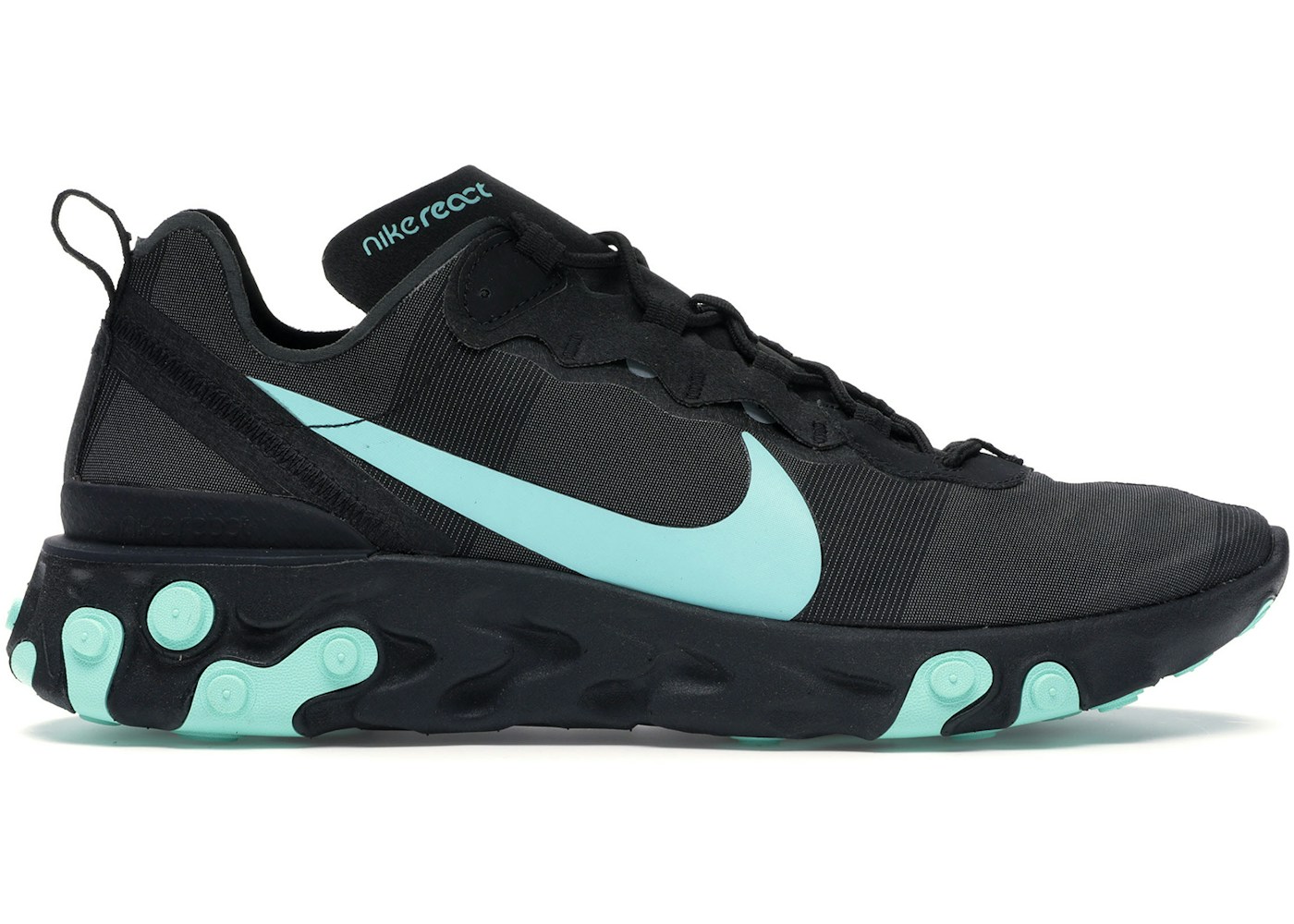 Nike React Element 55 Black Aurora Green Bq6166 004 Nike React Element 55 Black Aurora Green Bq6166 004
