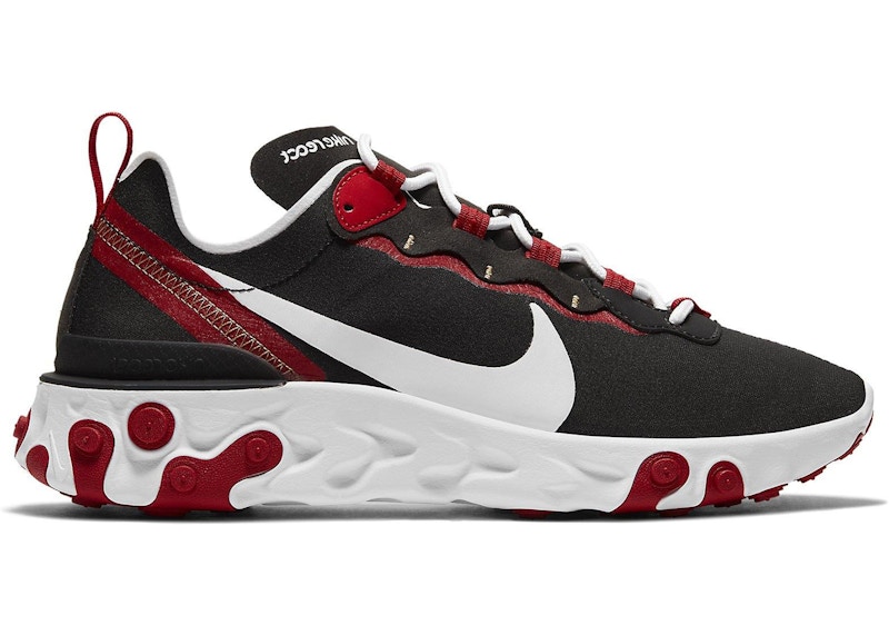 Nike React Element 55 Black Gym Red Women s BQ2728 009 GB