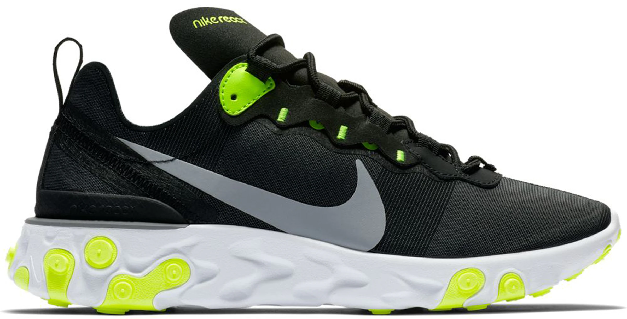Nike React Element Black Volt Cool Grey (W) - BQ2728-001 -