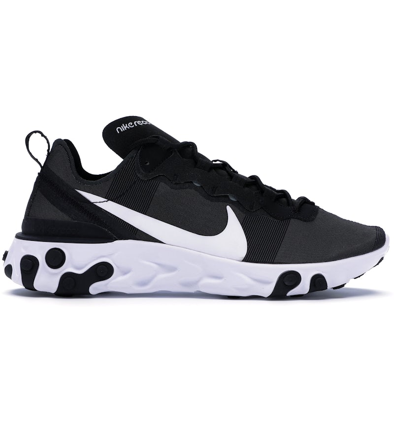 Nike React Element 55 Black White Men's BQ6166-003 US