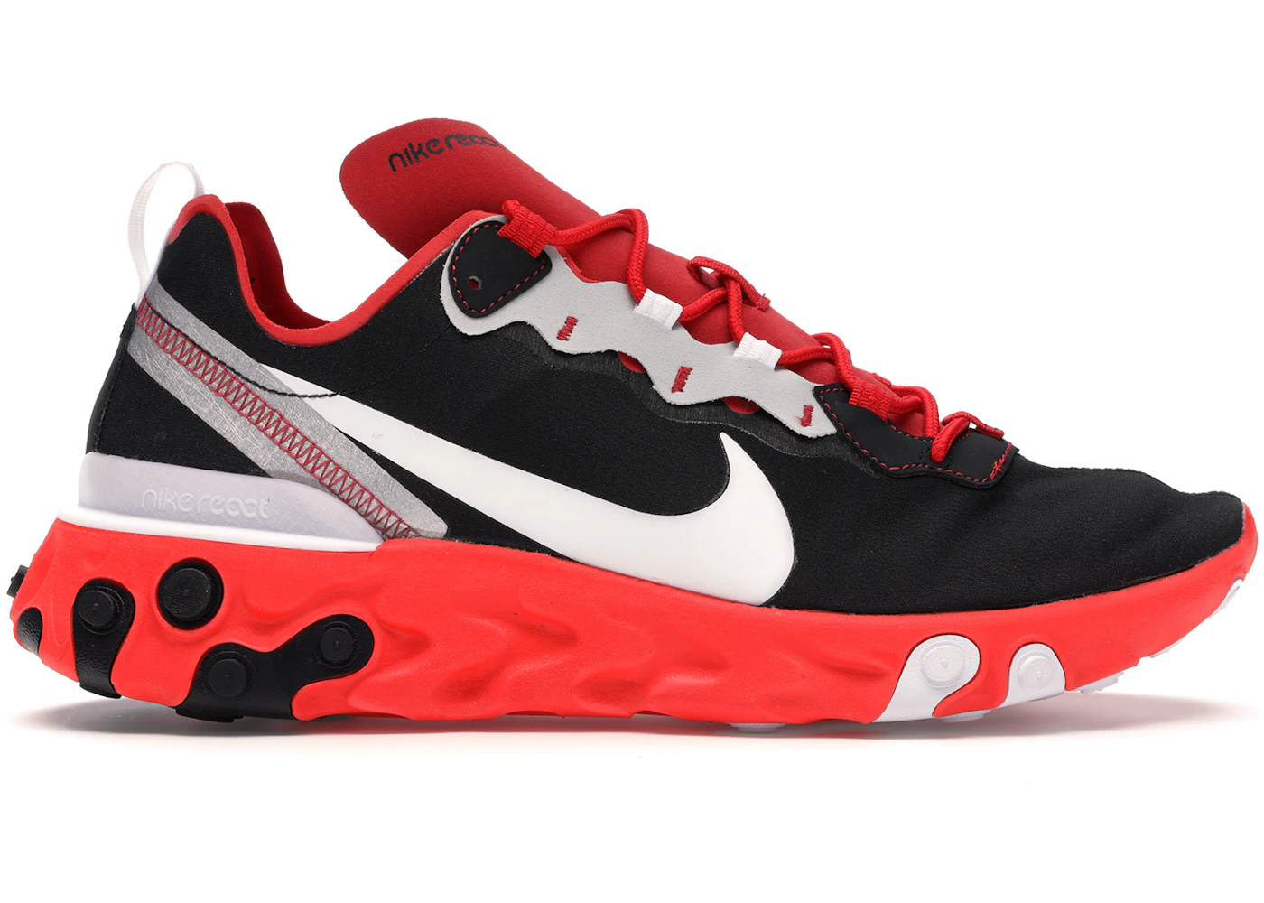 Nike React Element 55 Black White Red Orbit Men's - CQ9705-001 - US